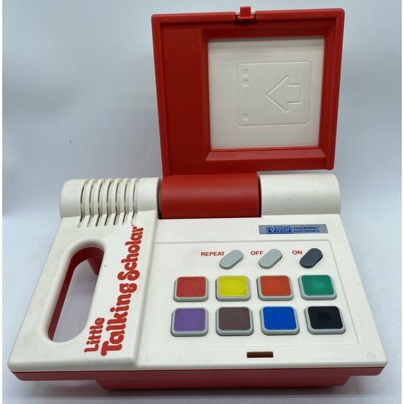 Vintage 1989 Vtech Little Talking Scholar Toy Original Set And 3 Expansion Sets - Picture 3 of 16